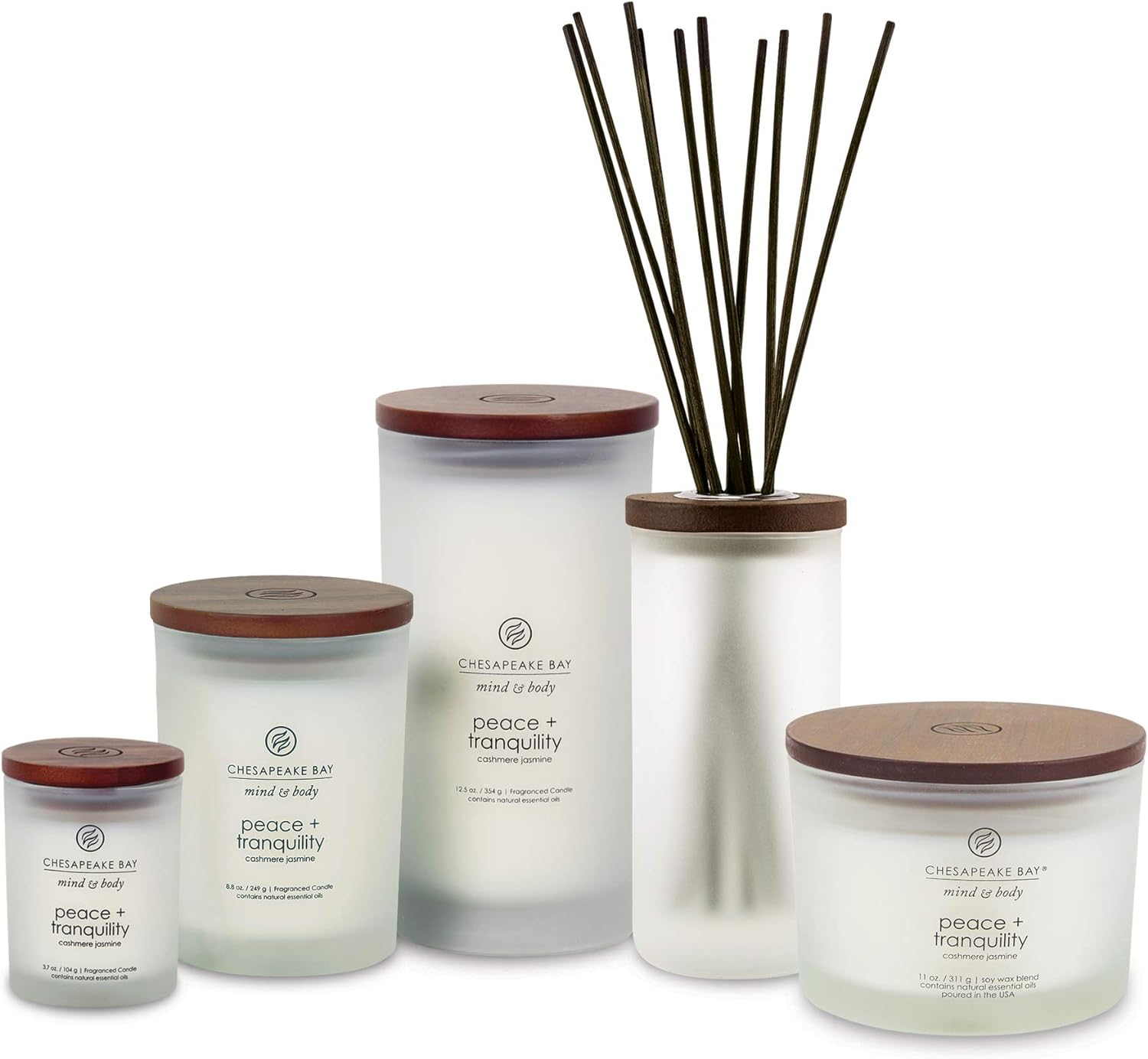 Peaceful Cashmere Jasmine Medium Jar Candle