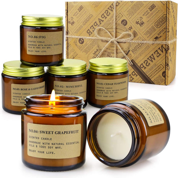 Amber Soy Home Candles
